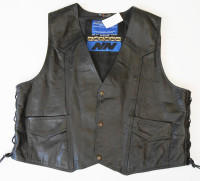 Kožená vesta NAZRAN - vel. 58/3XL